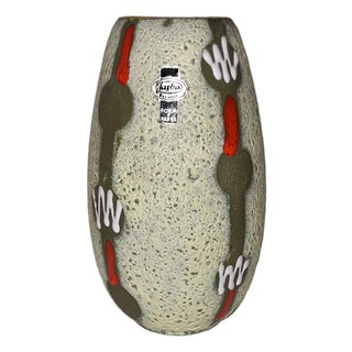 Mid-Century Modern German Ceramic Vase by Jasba, 1960s For Sale