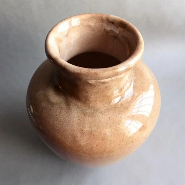 Ceramic Vase from Majolika Rüppurr Karlsruhe, 1930s, in Very Good conditions. Designed 1920 to 1949 This piece has an...