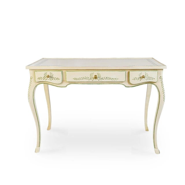 Julia Gray Hand Painted Louis XV Desk showcases the brand’s signature craftsmanship inspired by 18th-century French...