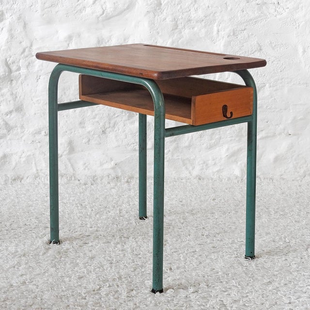 Mid-Century Modern School Desk from Stella, France, 1950s For Sale - Image 13 of 13