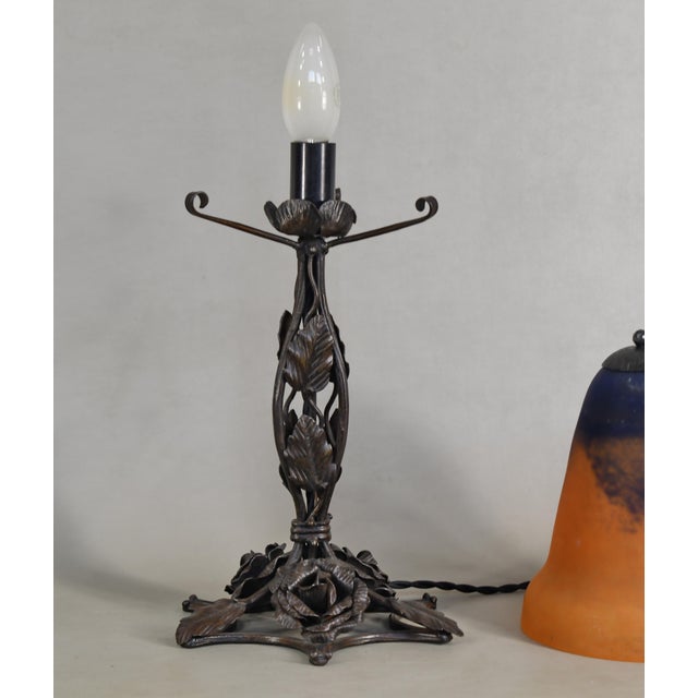 1920s French Art Deco Lamp by Daum - 1925 France For Sale - Image 5 of 10