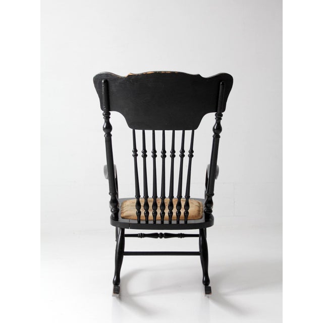 Antique Art Nouveau Rocking Chair For Sale - Image 13 of 18