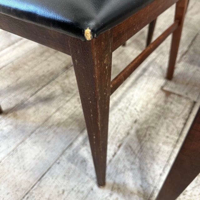 Black Set of 8 Walnut Dillingham Dining Chairs For Sale - Image 8 of 12