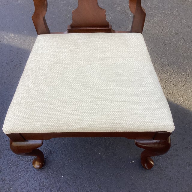 Mid 20th Century Mid 20th Century of 12 Restored Solid Mahogany Queen Anne Dining Chairs For Sale - Image 5 of 10
