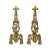 19th C. French Gothic Revival Brass Andirons- a Pair For Sale In Charleston - Image 6 of 6