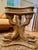 Vintage Carved Plaster Dolphin Table Bases (Pair) With Beveled Glass Top For Sale - Image 4 of 8