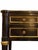 1990s Federal-Style Black Lacquered Writing Desk & Chair For Sale - Image 5 of 7