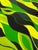 Abstract Original Abstract Oil Painting on CradledPanel Green “Breezy” Signed 36” X 12” For Sale - Image 3 of 6