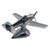 1940s Art Deco Chrome Propeller P-51a Mustang Airplane Table Lighter by Hamilton For Sale In Los Angeles - Image 6 of 10
