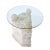 Pair of Tessellated Mactan Stone Side Tables With New Round Glass Tops For Sale - Image 10 of 13