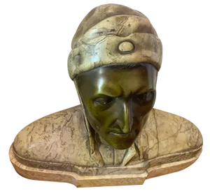 Marble Bust of the Italian Poet Dante Alighieri, 1900