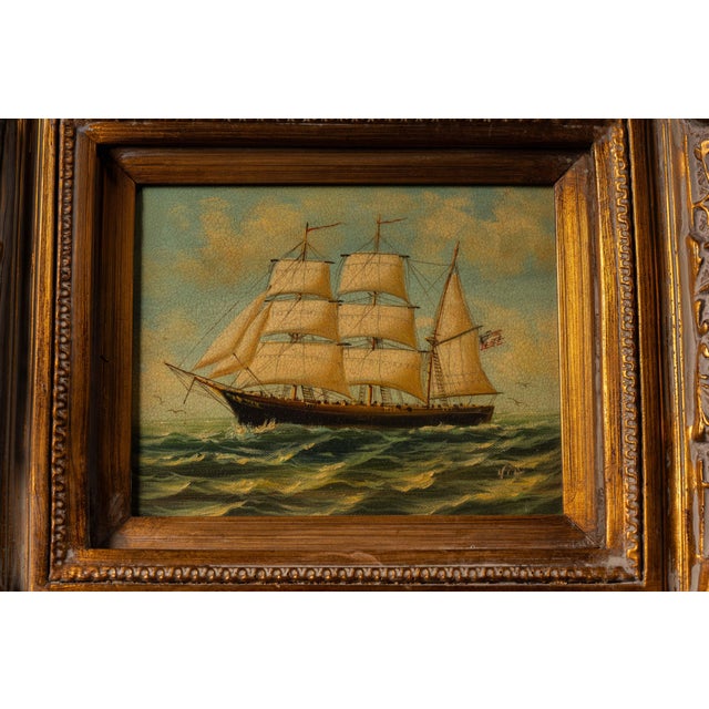 Artist: Unknown (signed lower right) Date: c. late 19th-early 20th century Medium: Oil on canvas Style/Movement: Maritime...