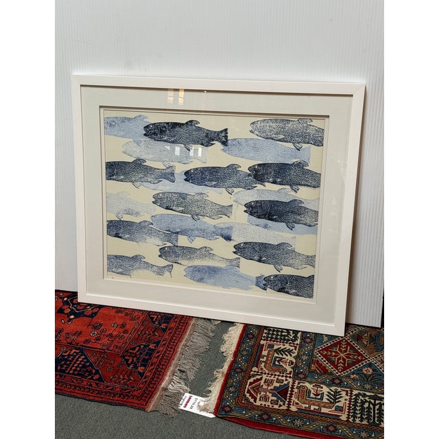 Printmaking Materials Wendover Art Group for Sunrise Home Coastal Wood Block II Artwork For Sale - Image 7 of 12