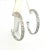 1990s 1990s Pair of John Hardy Estate XL 2" Cable Chain Hoop Earrings Silver For Sale - Image 5 of 9