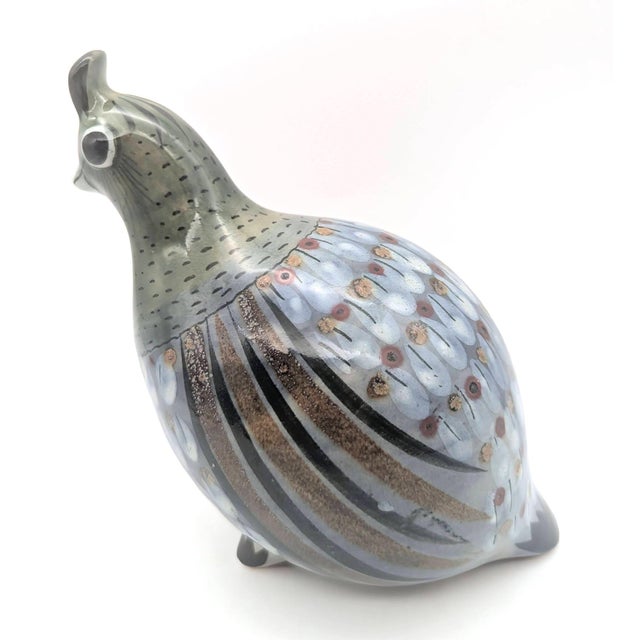 1970s 1970s Tonalá Mexico "El Palomar" Ceramic Quail Figurine by Ken Edwards For Sale - Image 5 of 11