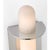 Silver Kelly Wearstler for Visual Comfort Signature Fosse 11" Invertable Offset Oval Sconce in Polished Nickel with Alabaster For Sale - Image 8 of 12