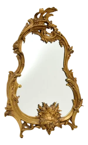 Antique French Gilt Bronze Mirror, 1900
