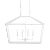 White Currey & Company Denison White Rectangular Chandelier For Sale - Image 8 of 8