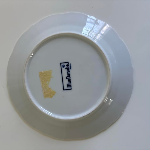 1970s Blue Danube Blue Onion Porcelain Salad or Dessert Plates - Set of 8 For Sale In Chicago - Image 6 of 6