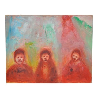 Arthur J. Krakower "Sunday" Original Oil Painting C.2000 For Sale