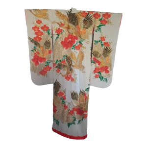 Vintage Japanese Ceremonial Kimono Wall Display Art