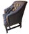 Animal Skin Experience the Height of Classic Luxury With This Leather Chesterfield Chair With Elegant Brass Nailhead Trim. For Sale - Image 7 of 9