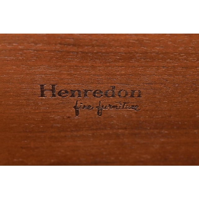 Henredon Regency Carved Cherry Wood Three-Tier Drum Side Table For Sale - Image 9 of 10