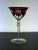 Art Deco 1960s Art Deco Ruby Red Cut to Clear Crystal Stemware Wine Glass For Sale - Image 3 of 10