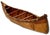 Mid 20th Century Vintage Very Nicely Completely Hand Made Northeastern Maine Indian Style Birch Bark Canoe Model - Replica - 23 Inches Long For Sale - Image 5 of 18