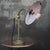 French Purple Brown Enamel and Brass Desk Light For Sale - Image 4 of 8