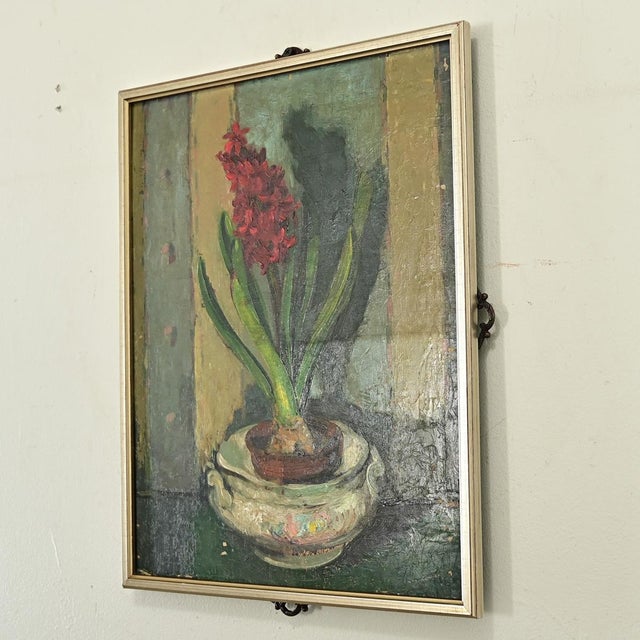 French Vintage Reversible Still Life Painting For Sale - Image 9 of 12