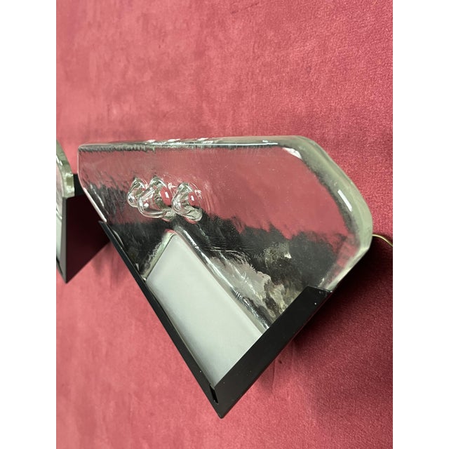 Murano Glass Wall Lamps, 1970s, Set of 2 For Sale - Image 6 of 18