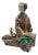 Chinese Porcelain Qing Style Dressing Drinking Tea Lady Figure For Sale