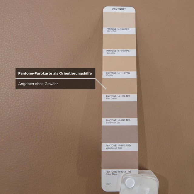 Light Brown Leather Rodrigo Ottoman from Contur For Sale - Image 5 of 8