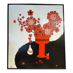 Barbara Coleman’s “Hearts and Fleurs on Le Grand,” 1971 Oil on Canvas