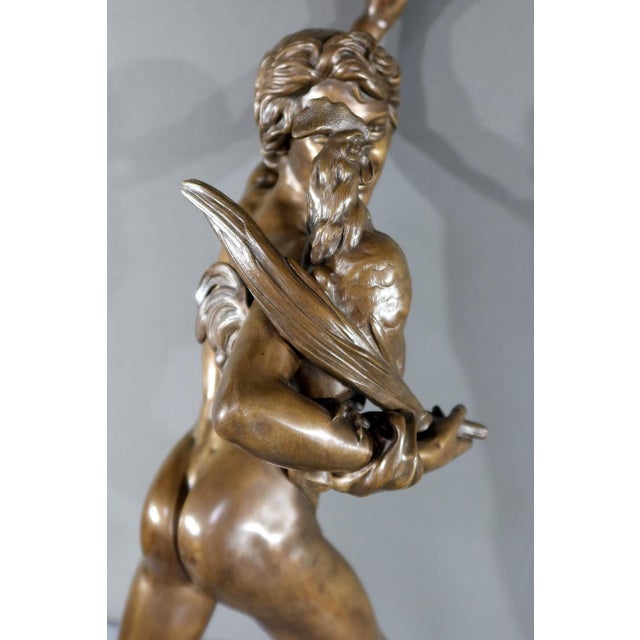 A. Falguière, Winner in the Cockfight, Late 19th Century, Bronze For Sale - Image 18 of 18