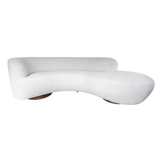 20th Century Newly Upholstered Vladmir Kagan Left Arm Sofa for Directional For Sale