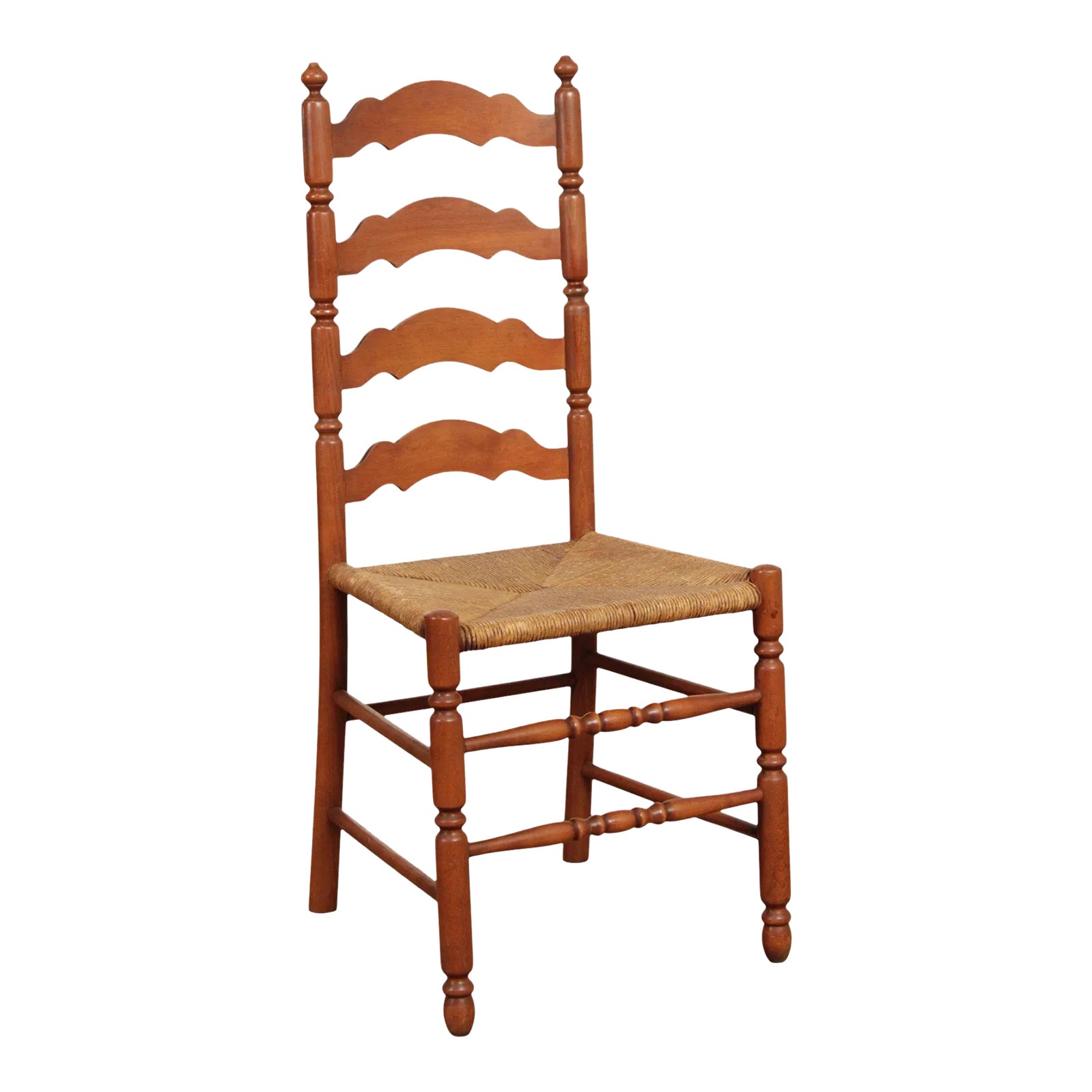 Vintage Tell City Rush Seat Ladderback Dining Chair Chairish