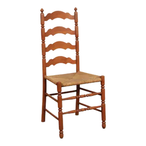 Vintage Tell City Rush Seat Ladderback Dining Chair