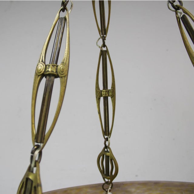 Glass Paste Lamp by G. Ve Croismare Muller for Muller Frères, 1920s, in Very Good conditions. Designed 1920 to 1949 This...