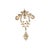 An Edwardian pendant crafted from platinum over 14k yellow gold. The design features 34 old mine-cut diamonds with an...