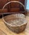Large Antique Heart-Shaped Bamboo Basket With Handle For Sale - Image 4 of 10