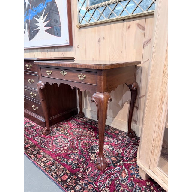 A finely crafted Henkel Harris side table from the distinguished Museum of Historic Salem collection, showcasing timeless...