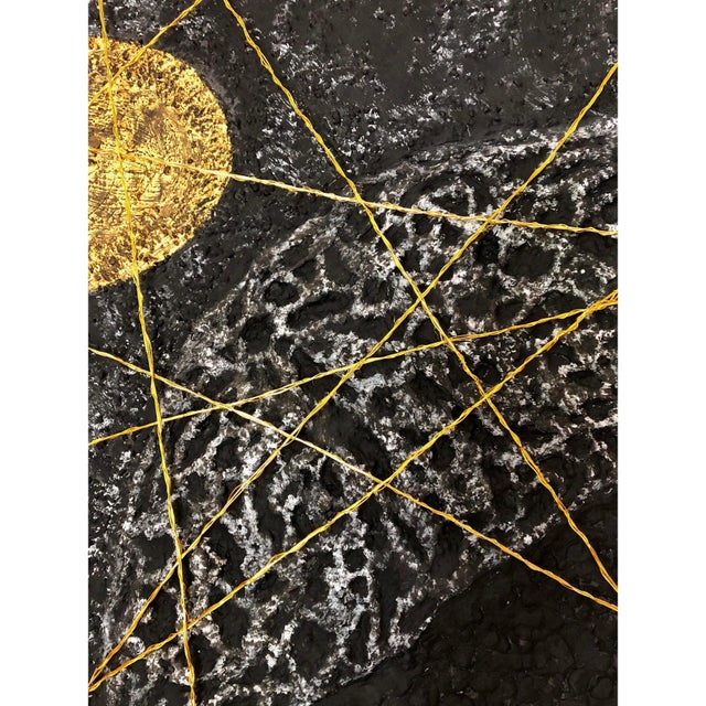 'The Power of the Money' Oversized Contemporary Abstract Black, White ...