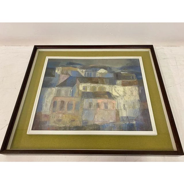 Italian Landscape Painting, 1970s, Oil & Pastel, Framed For Sale - Image 8 of 10