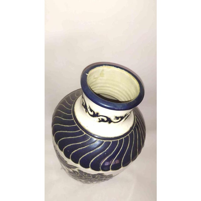 Vintage Capodimonte Ceramic Vase, Italy, 1960s For Sale - Image 4 of 9