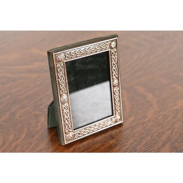 Tiffany and Co. Tiffany & Co. Style Celtic Knot Sterling Silver Picture Frame For Sale - Image 4 of 12