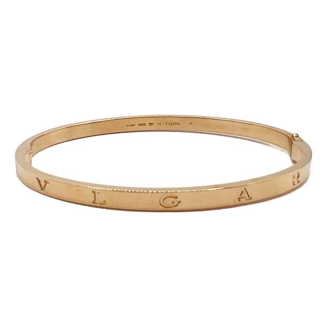 Estate Bvlgari Bangle in 18k Rose Gold For Sale