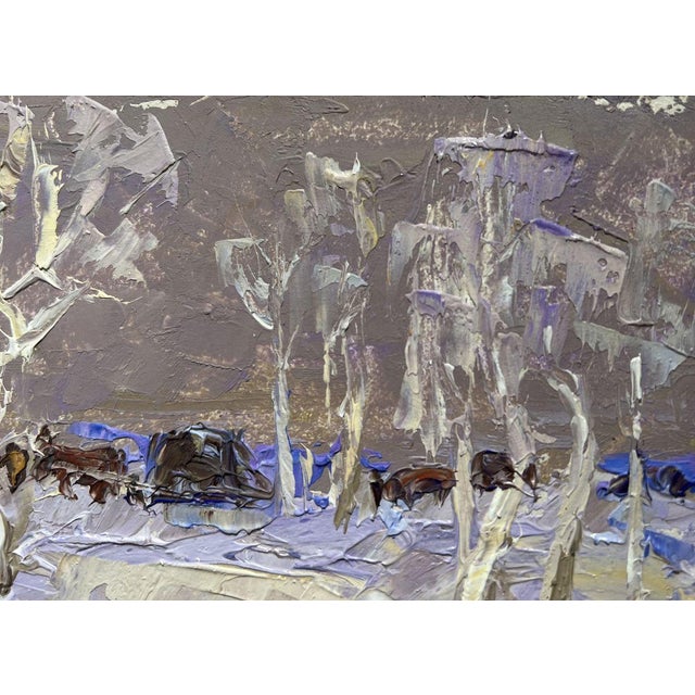 Oil Painting the End of Winter Is Coming Soon Oleksiy Ivanyuk For Sale - Image 4 of 10