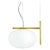 Not Yet Made - Made To Order Suspension Lamp Alba with One Arm in Brass by Mariana Pellegrino Soto for Oluce For Sale - Image 5 of 5